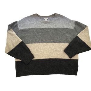 H & M Boxy Color Block Sweater
